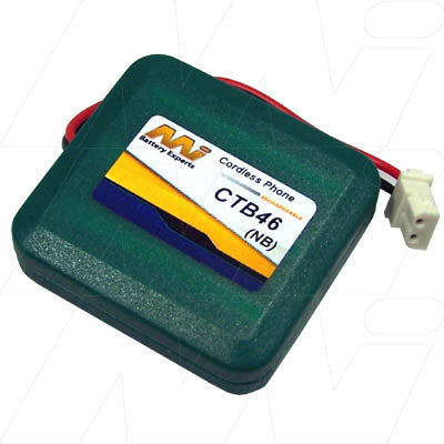 CTB46-BP1 NiMH Cordless Phone Battery 3.6V, 24g, 35.5x10.5mm - Long-Lasting Power for Clear Home/Office Communication