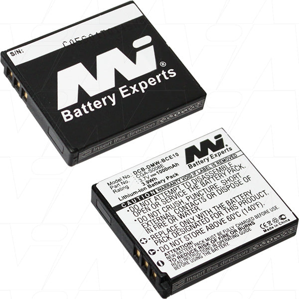 Professional DMW-BCE10-BP1 Li-Ion Camera Battery 3.7V, 1.05Ah, 18g - Long-Lasting Power for Demanding Photo Sessions