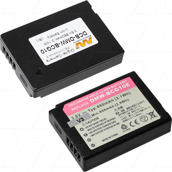 MI Battery Experts DCB-DMW-BCG10-BP1 Lithium-Ion Battery - 890mAh, 3.7V, 21g - Professional-Grade Power for Digital Cameras