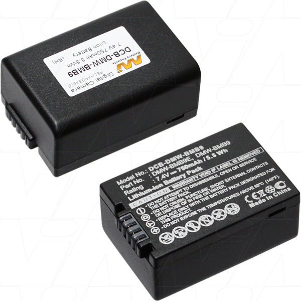 Professional-Grade DCB-DMW-BMB9-BP1 Digital Camera Battery 750mAh, 7.4V, 41g Lightweight Design for Extended Shooting Sessions