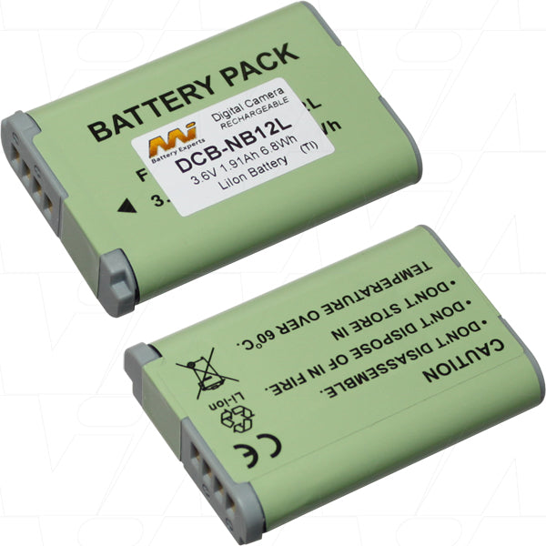 DCB-NB12L-BP1 Professional Digital Camera Battery 1.91Ah, 3.6V, 6.9Wh, Lithium-Ion, 34g - For Extended Photography Sessions