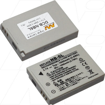 MI Battery Experts DCB-NB5L-BP1 Digital Camera Battery 3.7V, 1.12Ah Li-Ion Power for Extended Shooting, 19.5g Ultralight