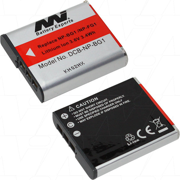 Sony NP-BG1/NP-FG1 Compatible Battery for Cybershot Cameras - 3.6V 960mAh Li-Ion by MI Battery Experts