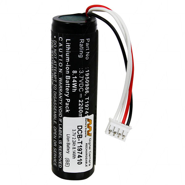 Professional Thermal Imaging Camera Battery MI Battery Experts DCB-T197410-BP1 | 3.7V 2.2Ah Li-Ion | 8.1Wh | Compact 45g