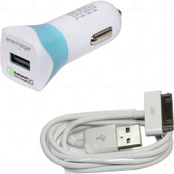 Enecharger DCUSB-CDC-iPA Universal Multi-Device Charger with DC, USB, USB-C & Apple Support (100W Max)