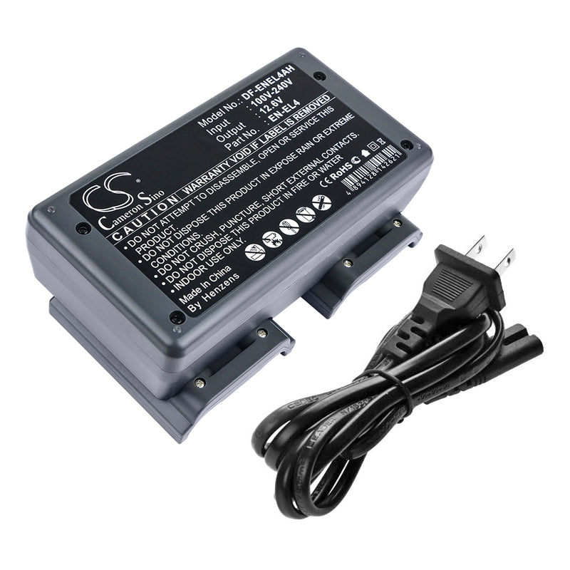 Nikon MH-21/MH-22 Battery Charger: D3, D2, F6 Series Cameras, AC to DC, Compact Size - 159.84x94.9mm