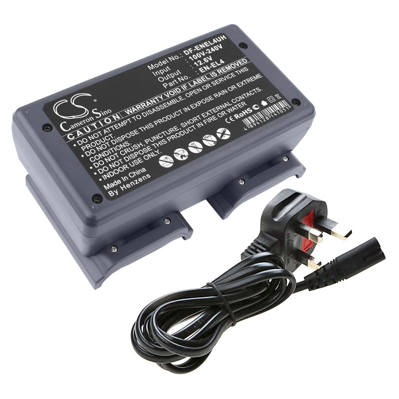Nikon MH-21/MH-22 Battery Charger - Nikon D2X, D3S, F6, D2Hs, D300 & EN-EL4/4a/4e Battery Charging - AC to DC Power