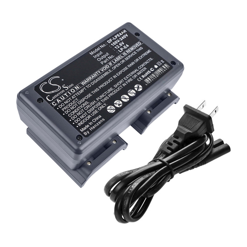 Canon EOS-1D Battery Charger - LC-E4 Replacement, AC to DC, Powers EOS-1D Series & 580EX Flashes, 159x94x60mm