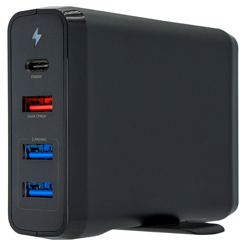 USB-C PD 65W Charger: Compact High-Speed Power Delivery, 131x74mm, Portable AC to DC Adapter