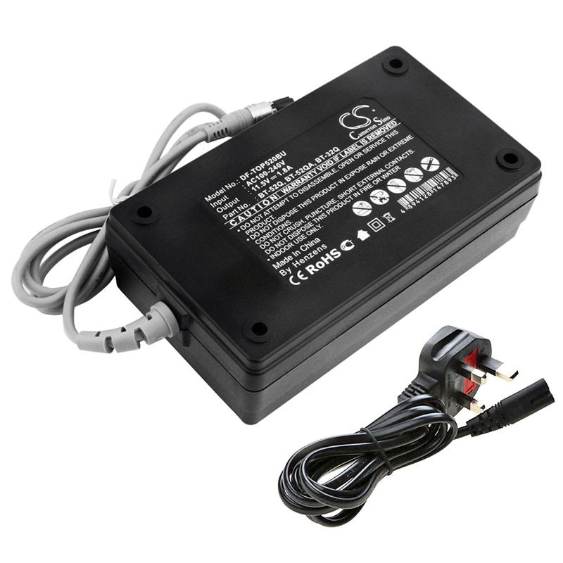 Topcon Total Station Battery Charger - AC/DC, GTS/GPT Series, 51730 & BT-32Q Compatible