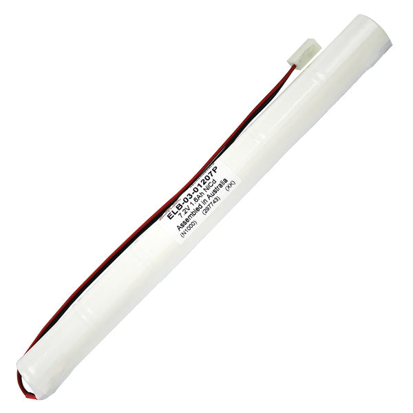 MI Battery Experts ELB-03-01207P NiCd 7.2V 1.6Ah Battery Pack for Emergency Lighting & Industrial Equipment - Reliable Backup Power