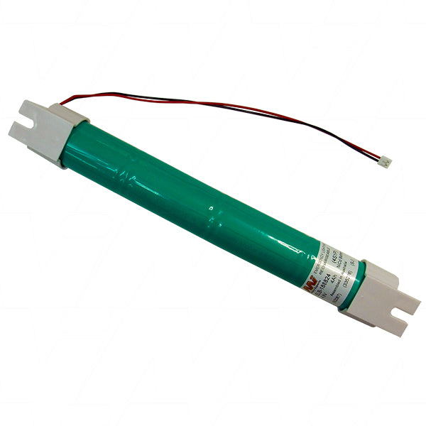 MI Battery Experts ELB-188824 Emergency Lighting NiCd Battery Pack - 4.8V 4Ah, 19.2Wh Runtime, 32.5mm Profile
