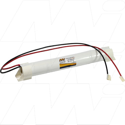 MI Battery Experts ELB-901985 4.8V 4Ah NiCd Battery Pack for Emergency Lighting & Industrial Equipment - Professional-Grade Power Solution