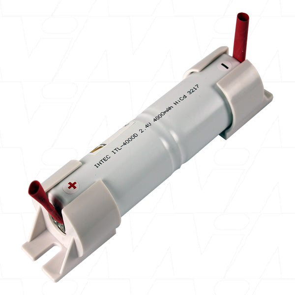 MI Battery Experts ELB-BAT2D 2.4V 4Ah NiCd Emergency Lighting Battery Pack - Professional-Grade Backup Power for Safety Systems