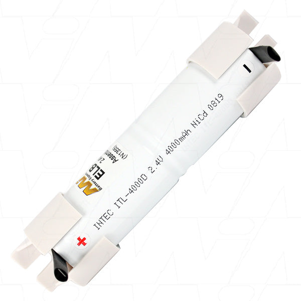 MI Battery Experts ELB-BP240S 2.4V 4Ah NiCd Emergency Lighting Battery - 9.6Wh Backup Power for Commercial Safety Systems