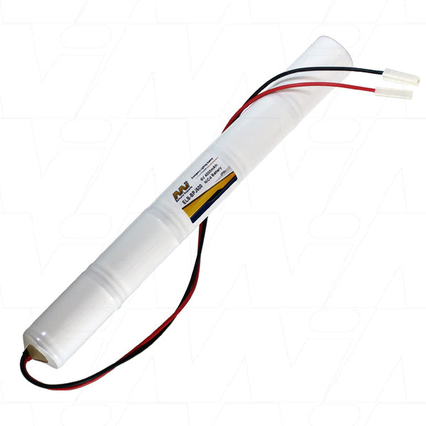 MI Battery Experts ELB-BPJ600 6V 4Ah NiCd Industrial Battery Pack for Emergency Lighting & Critical Equipment