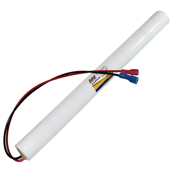MI Battery Experts ELB-BPS4-6L 7.2V 4Ah NiCd Emergency Lighting Battery - Rapid Response, Long-Lasting Backup Power for Commercial Safety Systems