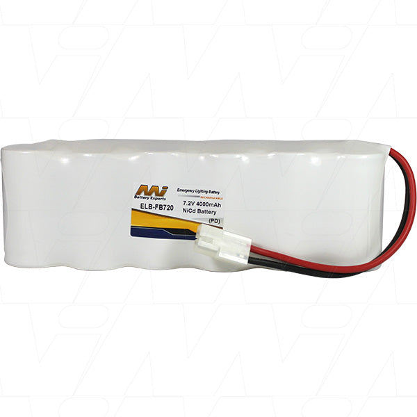 MI Battery Experts ELB-FB720 7.2V NiCd Industrial Battery Pack - 4Ah Capacity, 1000+ Cycles, Zero Memory Effect, for Professional Equipment