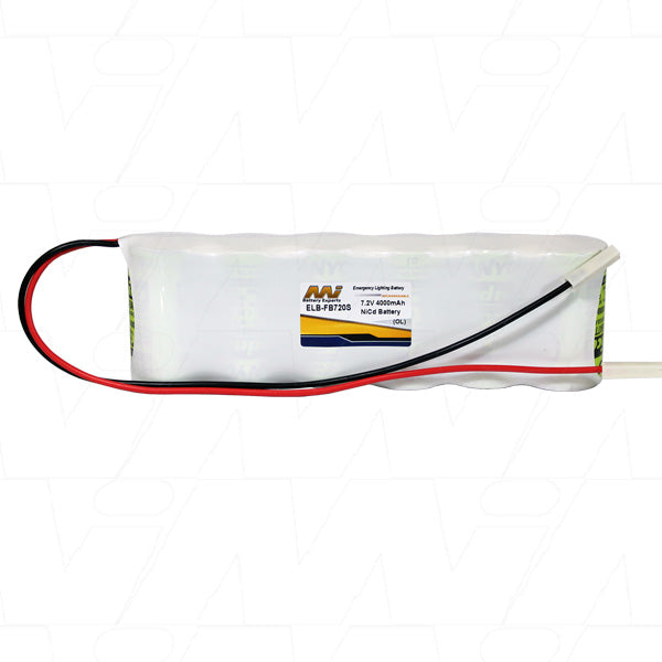 ELB-FB720S 7.2V 4Ah NiCd Emergency Lighting Battery Pack - Quick-Response, Industrial-Grade, Smart-Charge Compatible for Commercial & Healthcare
