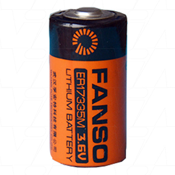 Fanso ER17335M 3.6V Lithium Thionyl Chloride Battery - Professional 1.7Ah Memory Backup Power for Industrial & Smart Devices