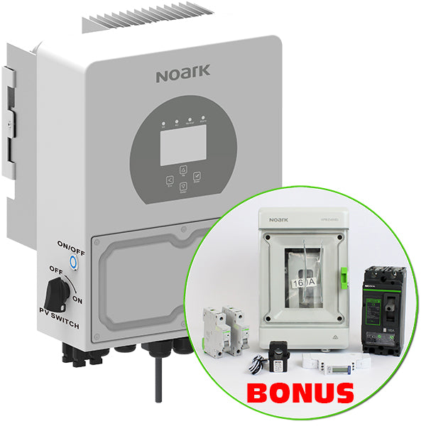 NOARK EX9N-DH-5KS-AU BONUS 5kW Hybrid Solar Inverter | 48V DC | 120A | Dual Battery Compatible | Residential & Commercial