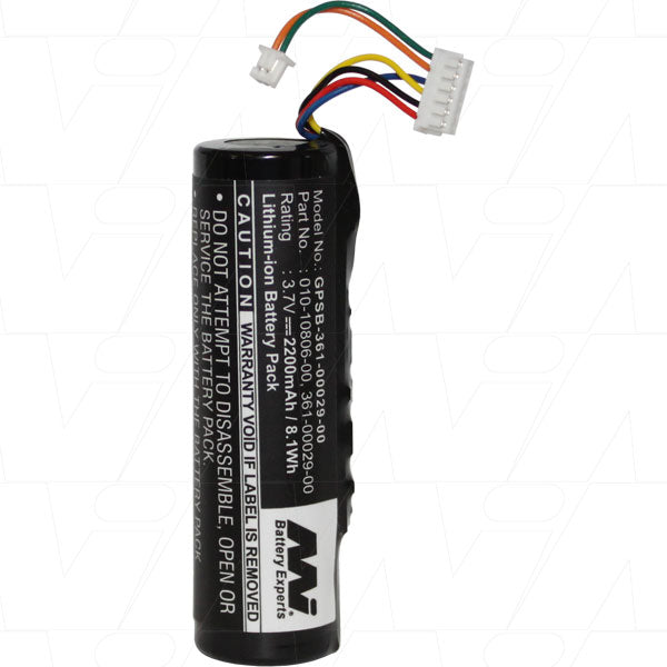Professional-Grade GPS Battery Pack MI Battery Experts GPSB-361-00029-00 | 3.7V 2.2Ah LiIon | 8.1Wh | 18x68mm | Long-Lasting Power for Navigation Systems