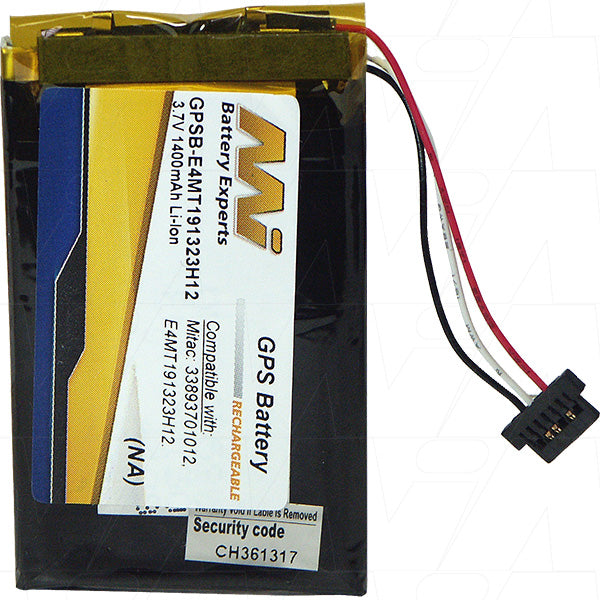 MI Battery Experts GPSB-E4MT191323H12 Professional 3.7V GPS Battery - 1.15Ah Capacity, 23g Lightweight Design for Surveyors & Outdoor Tech