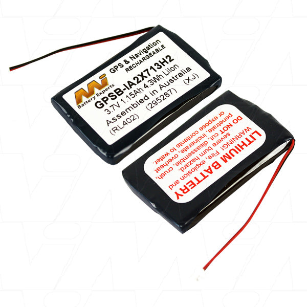 MI Battery Experts GPSB-IA2X713H2 GPS Battery 3.7V, 1.15Ah Lithium-Ion Power for Professional Navigation Devices