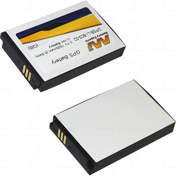 MI Battery Experts GPSB-LI-B03-02-BP1 Professional-Grade 3.7V 1.5Ah Lithium-Ion GPS Battery for Extended Field Use