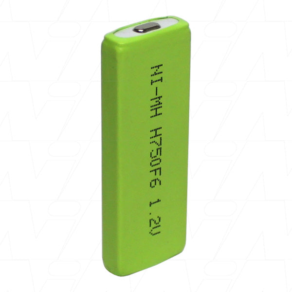 Ionix H750-F6 NiMH Rechargeable Battery - 750mAh F6-Size for Portable Audio Devices, 1.2V Professional-Grade Performance