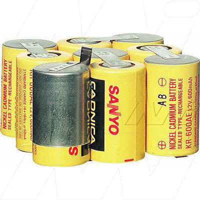 MI Battery Experts IP-BP5 Professional NiCd Two-Way Radio Battery - 600mAh, 10.8V, 6.5Wh - Compact 165g Design for Reliable Public Safety & Industrial Communications