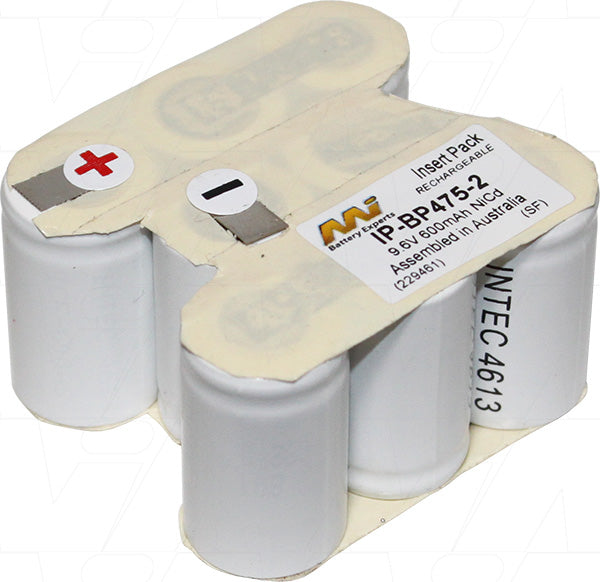 Professional ICOM BP-475 Two-Way Radio Battery 9.6V 600mAh NiCd, 5.8Wh Power for Reliable Communications