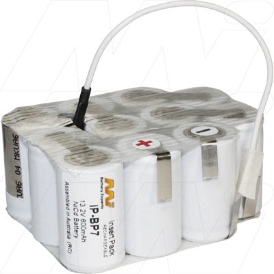 MI Battery Experts IP-BP7 Professional 13.2V 600mAh NiCd Two-Way Radio Battery - Durable, Lightweight 218g for Extended Shifts