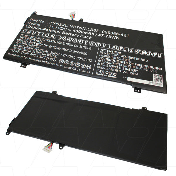 MI Battery Experts LCB775 Lithium Polymer Laptop Battery - 11.1V, 4.3Ah, 47.7Wh, Professional-Grade Power for Extended Mobile Computing