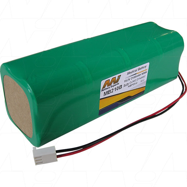 MI Battery Experts MB210B Medical-Grade NiMH Battery 19.2V, 2.1Ah Power for Critical Hospital Equipment & Devices