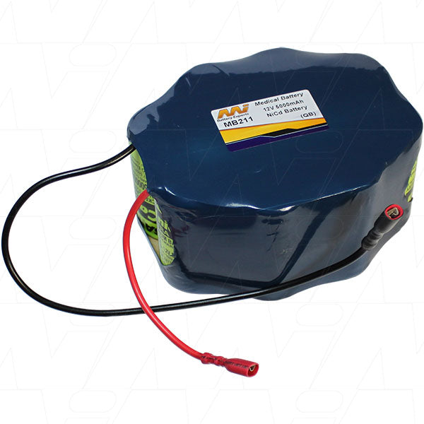 MI Battery Experts MB211 12V 5Ah NiCd Medical Equipment Battery - Hospital-Grade Power for Diagnostics & Patient Monitoring