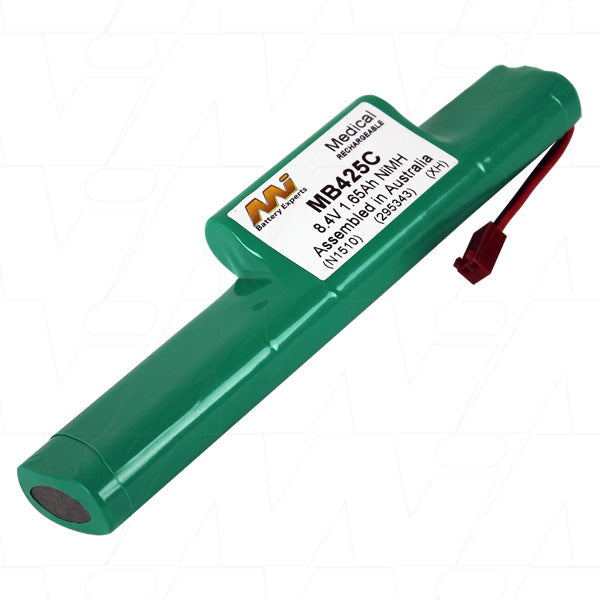 MI Battery Experts MB425C Medical-Grade 8.4V NiMH Battery Pack, 1.65Ah Capacity, 7S1P Configuration for Critical Healthcare Equipment