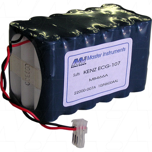 MI Battery Experts MB466A Medical-Grade NiCd Battery 21.6V, 700mAh, 15.1Wh for Critical Equipment Backup Power