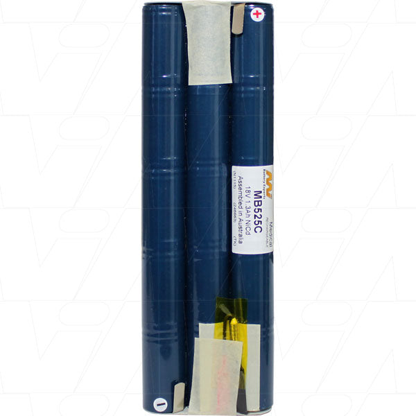 MI Battery Experts MB525C 18V 1.3Ah NiCd Medical Equipment Battery - Professional-Grade Power for Portable Devices & Diagnostics