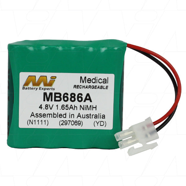 MI Battery Experts MB686A High-Performance 12V AGM Deep Cycle Battery for Marine, RV & Solar Applications - 190Ah Capacity
