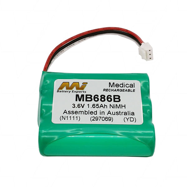 MI Battery Experts MB686B High-Capacity Rechargeable Lithium-Ion Battery for Sony Camcorders - 7.4V, 2200mAh