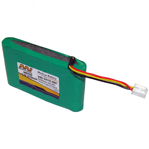 MI Battery Experts MB890 7.2V NiMH Medical Battery - 2.55Ah Capacity, 18.4Wh Power for Critical Equipment & Devices