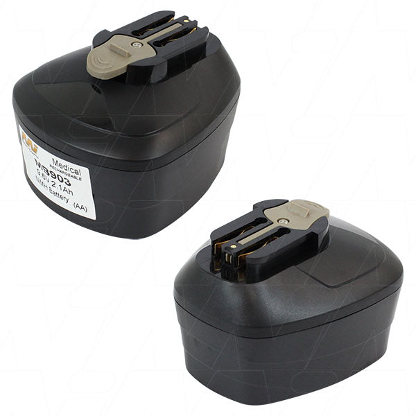 MI Battery Experts MB903 9.6V 2.1Ah NiMH Medical Equipment Battery - Hospital-Grade Power for Critical Devices