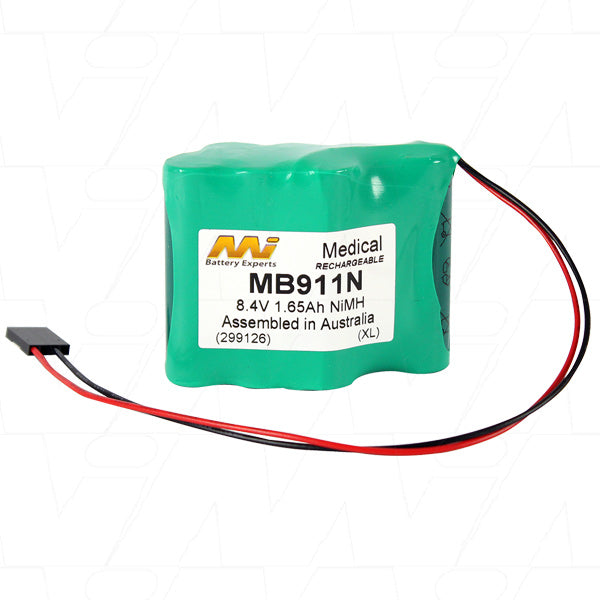 MB911N Medical-Grade NiMH Battery 8.4V, 1.65Ah, 13.9Wh for Critical Healthcare Equipment - Reliable Power
