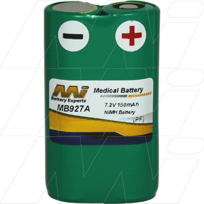 MI Battery Experts MB927A NiMH Medical Battery 7.2V, 150mAh, 1.1Wh for Critical Healthcare Equipment