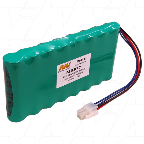 MI Battery Experts MB977 9.6V 4.5Ah NiMH Medical Equipment Battery - Hospital-Grade Reliability for Critical Devices