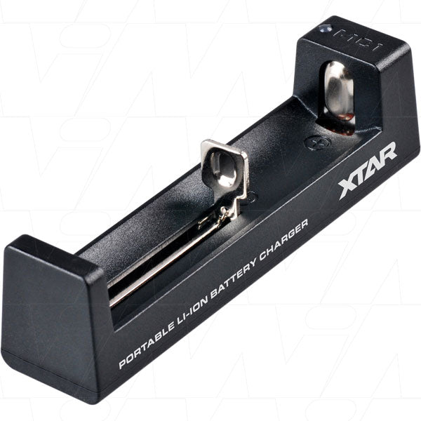 XTAR MC1 Compact Li-ion Battery Charger 0.5A Smart Charging, Credit Card-Sized, Intelligent Protection for Photographers & Enthusiasts