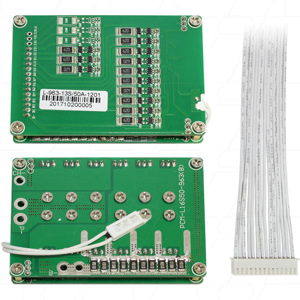 Enepower MIPCM-13SXP50A Professional 13S Li-Ion Battery Protection Circuit Module with Overcurrent & Overcharge Safeguards