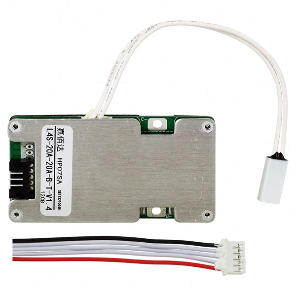 ENEPOWER MIPCM-4S25A-LFP-01 Advanced 4S LiFePO4 Battery Protection Module - Overcurrent, Overcharge & Overdischarge Safeguards, 34x8mm