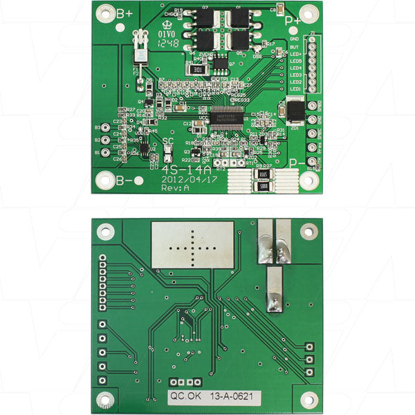 Enepower MIPCM-4SXP20ABMS 1S-4S Li-Ion Protection Circuit Module, Overcurrent/Overcharge Safety, 70x4.2mm